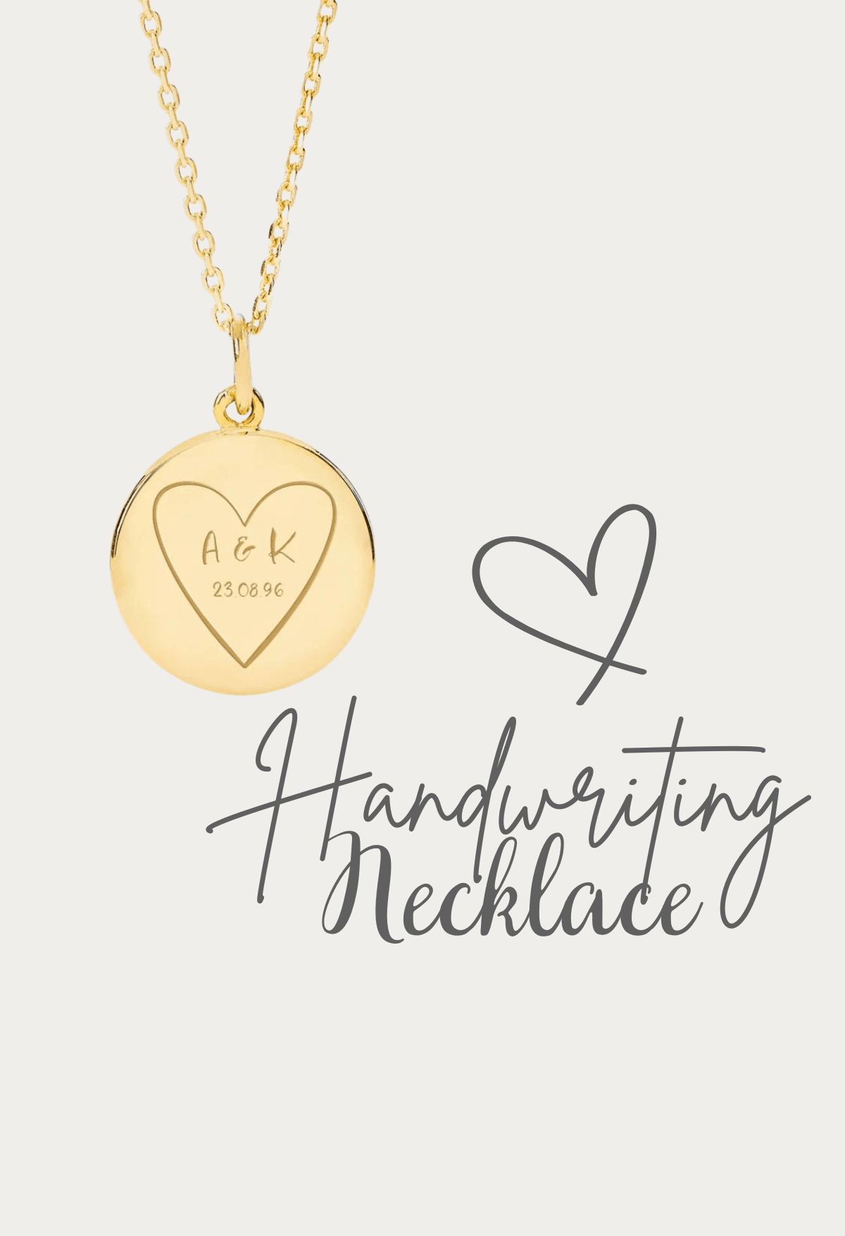 Custom fingerprint and handwriting jewelry