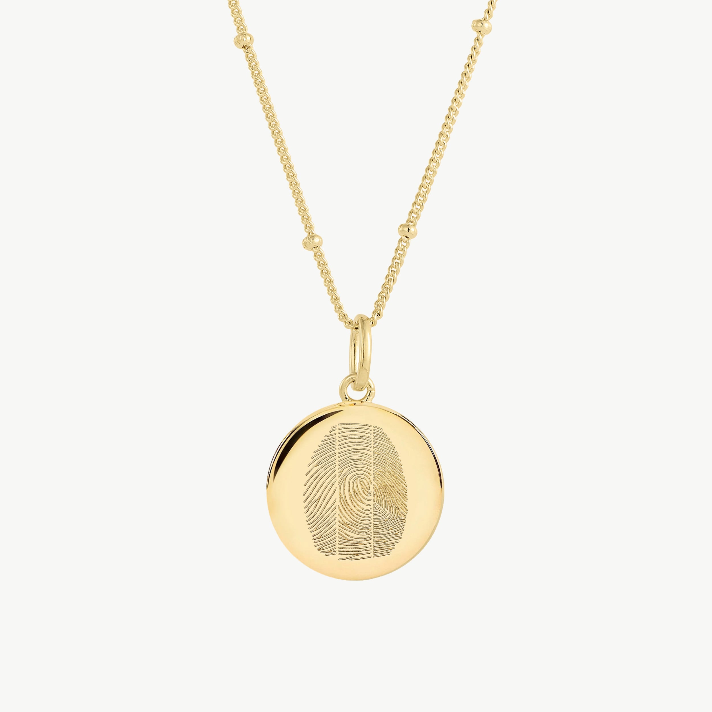 The Trio Fingerprint Necklace in 18K Gold Vermeil - Existing Image 1